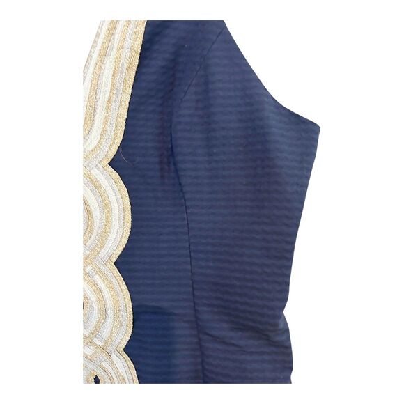 Lilly Pulitzer Valli Shift Dress Navy Blue NWT Sz 4 - Picture 6 of 10